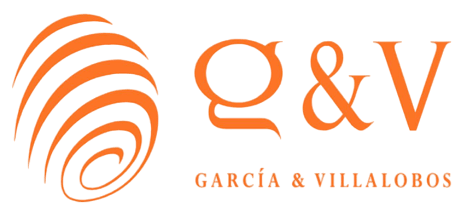 Logo García Villalobos en naranja